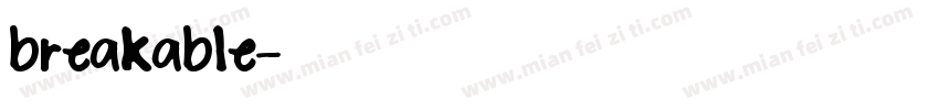 breakable字体转换