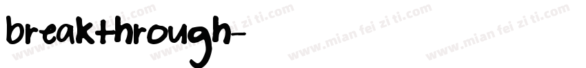 breakthrough字体转换