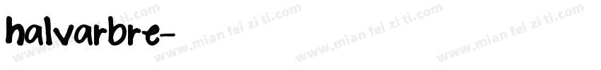 halvarbre字体转换