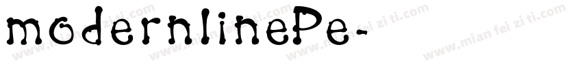 modernlinePe字体转换