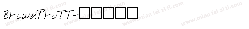 BrownProTT字体转换