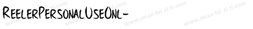 ReelerPersonalUseOnl字体转换