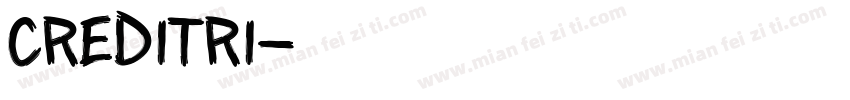 CREDITRI字体转换