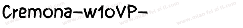 Cremona-w1oVP字体转换