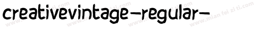 creativevintage-regular字体转换