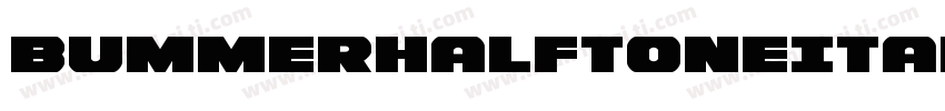 BummerHalftoneItalic-KXqo字体转换