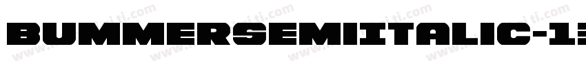 BummerSemiItalic-13Vg字体转换