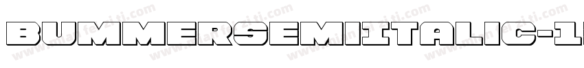 BummerSemiItalic-13Vg字体转换
