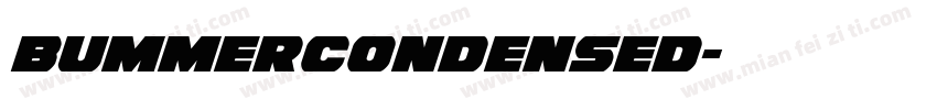 BummerCondensed字体转换