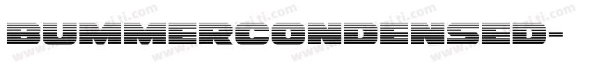 BummerCondensed字体转换