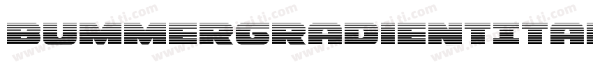 BummerGradientItalic-roXO字体转换
