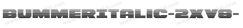 BummerItalic-2xV8字体转换