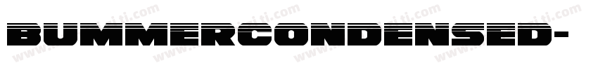 BummerCondensed字体转换