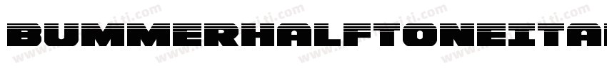 BummerHalftoneItalic-KXqo字体转换