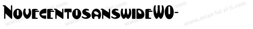 NovecentosanswideW0字体转换