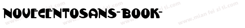novecentosans-book字体转换