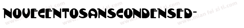 novecentosanscondensed字体转换