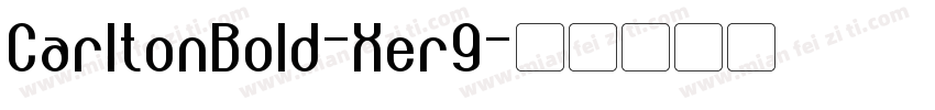 CarltonBold-Xer9字体转换