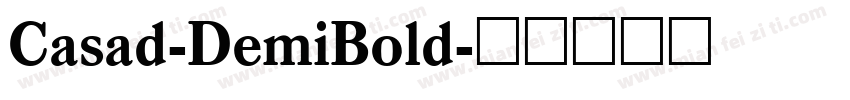 Casad-DemiBold字体转换