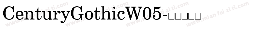 CenturyGothicW05字体转换