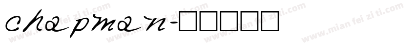 chapman字体转换