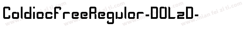 ColdiacfreeRegular-DOLzD字体转换
