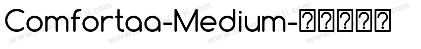 Comfortaa-Medium字体转换