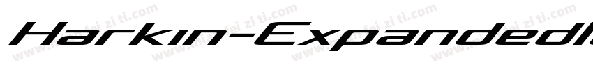 Harkin-ExpandedItali字体转换