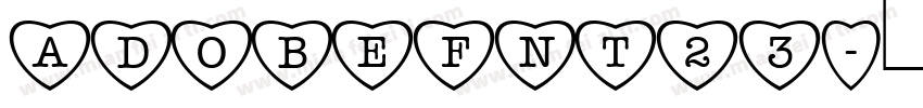 AdobeFnt23字体转换