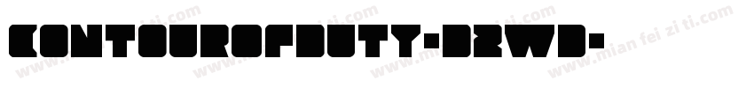 ContourOfDuty-D2wd字体转换