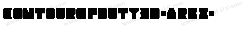 ContourOfDuty3D-ArKx字体转换