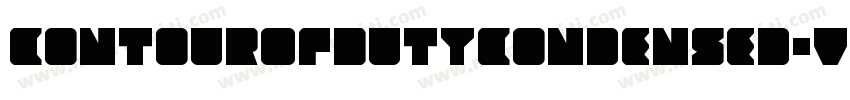 ContourOfDutyCondensed-VZx0字体转换