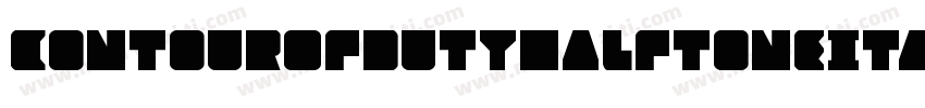 ContourOfDutyHalftoneItal-yWDq字体转换
