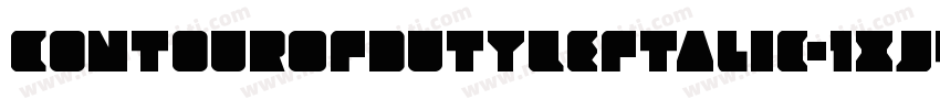 ContourOfDutyLeftalic-1xJ4字体转换