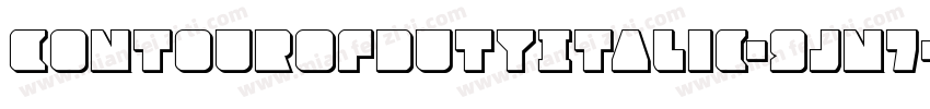 ContourOfDutyItalic-9jn7字体转换