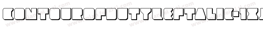 ContourOfDutyLeftalic-1xJ4字体转换