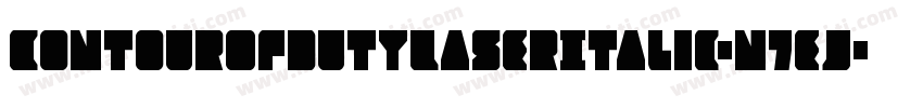 ContourOfDutyLaserItalic-n7eJ字体转换