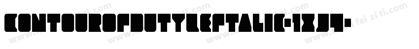 ContourOfDutyLeftalic-1xJ4字体转换