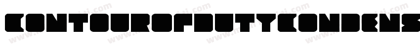 ContourOfDutyCondensed-VZx0字体转换
