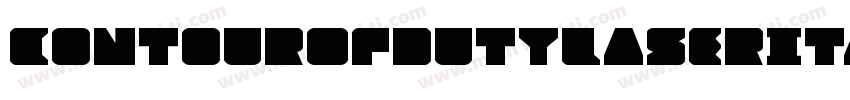 ContourOfDutyLaserItalic-n7eJ字体转换