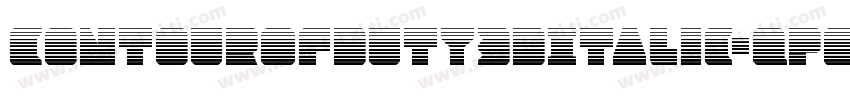 ContourOfDuty3DItalic-qPEx字体转换