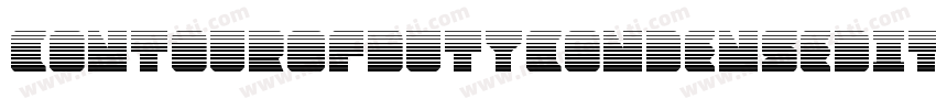 ContourOfDutyCondensedItal-JPXE字体转换
