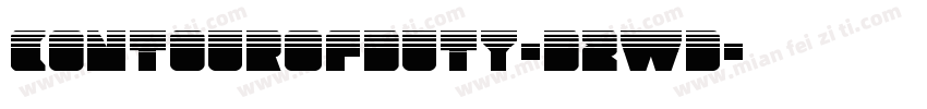 ContourOfDuty-D2wd字体转换