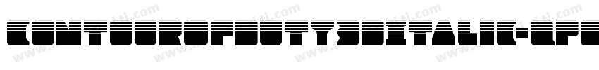 ContourOfDuty3DItalic-qPEx字体转换