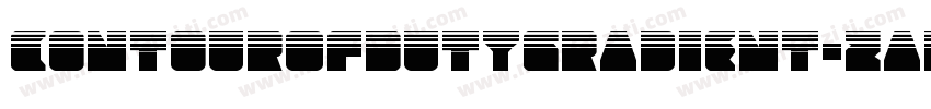 ContourOfDutyGradient-zaDG字体转换