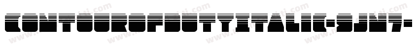 ContourOfDutyItalic-9jn7字体转换