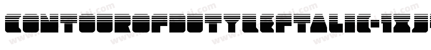 ContourOfDutyLeftalic-1xJ4字体转换