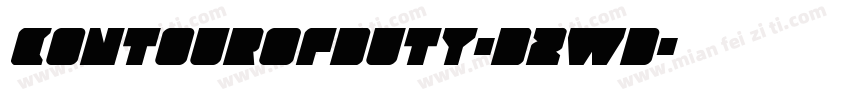 ContourOfDuty-D2wd字体转换