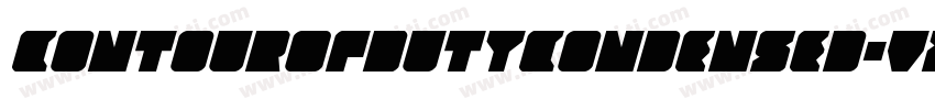 ContourOfDutyCondensed-VZx0字体转换