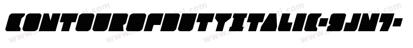 ContourOfDutyItalic-9jn7字体转换